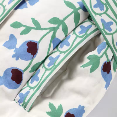 Chaqueta acolchada con cinturón floral - Amelia