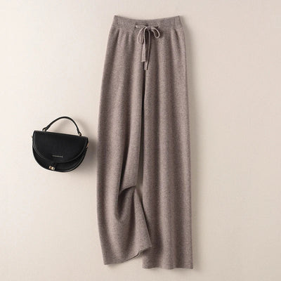Sophie – Pantalón Tricotado de Cintura Alta Elegante