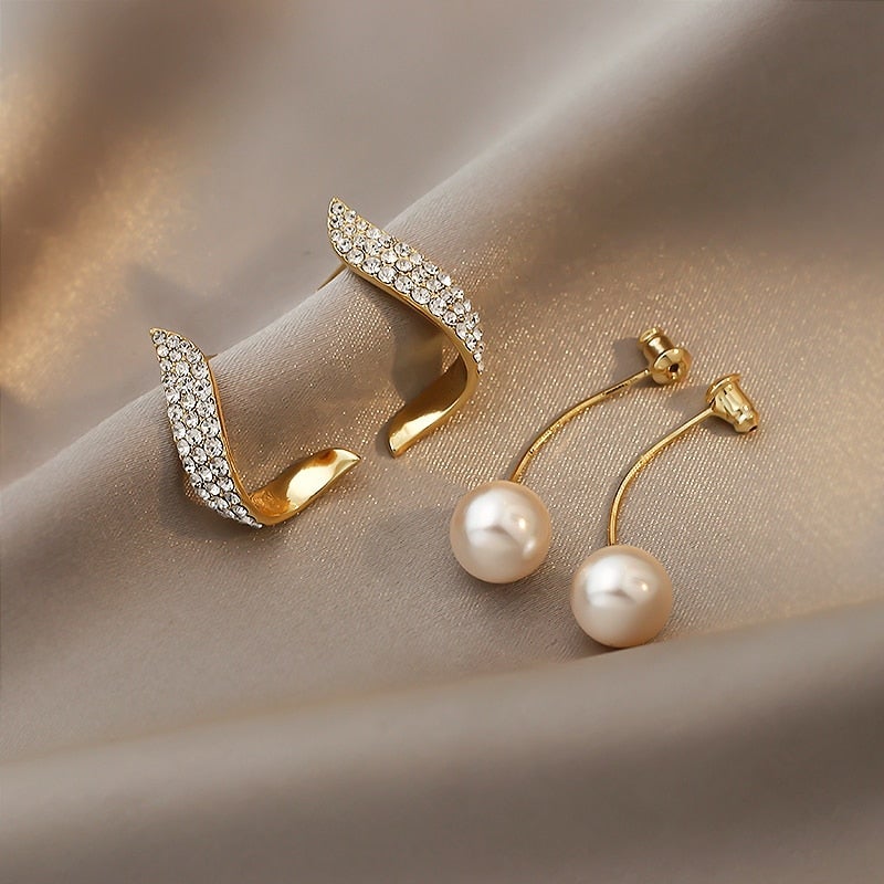 Pendientes con Perlas de Oro