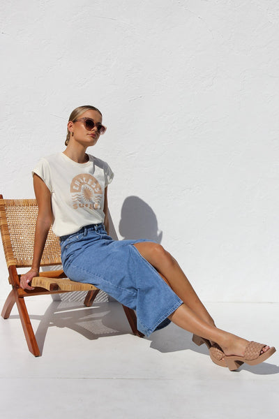 Falda de mezclilla abril