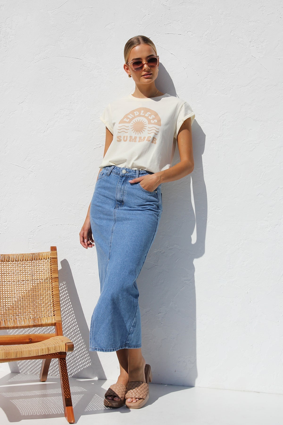 Falda de mezclilla abril