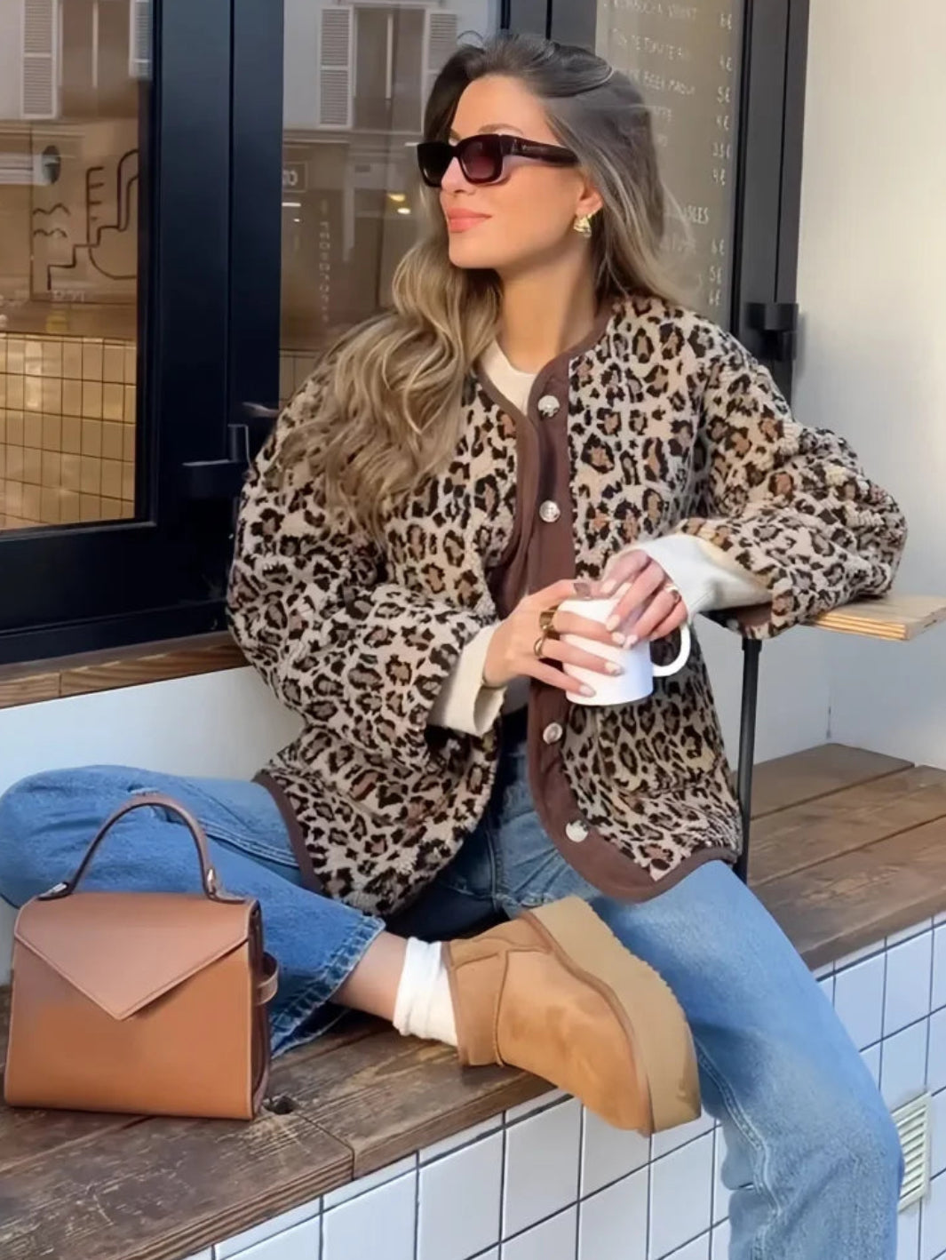 Cárdigan Leopardo estilo Vivian
