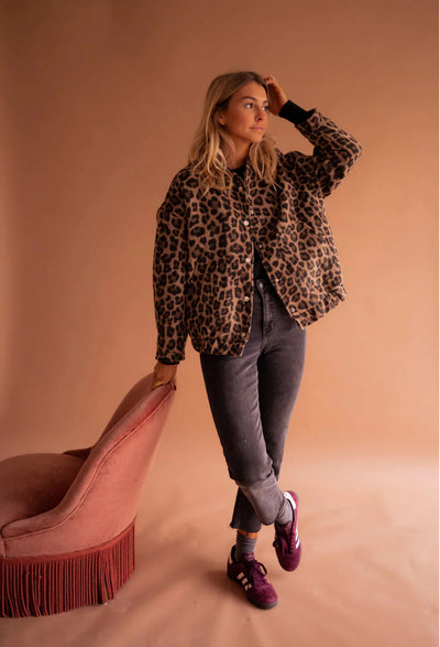 Luna | Chaqueta de Leopardo de Otoño