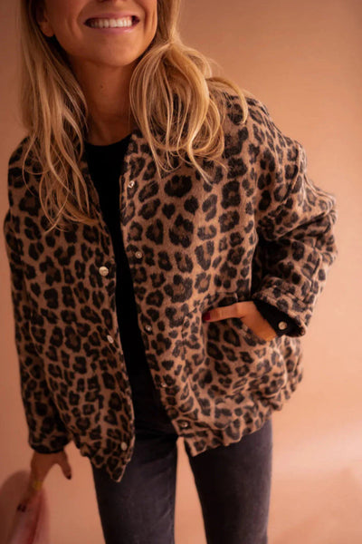 Luna | Chaqueta de Leopardo de Otoño