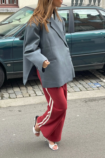 Blazer de gran tamaño con abertura