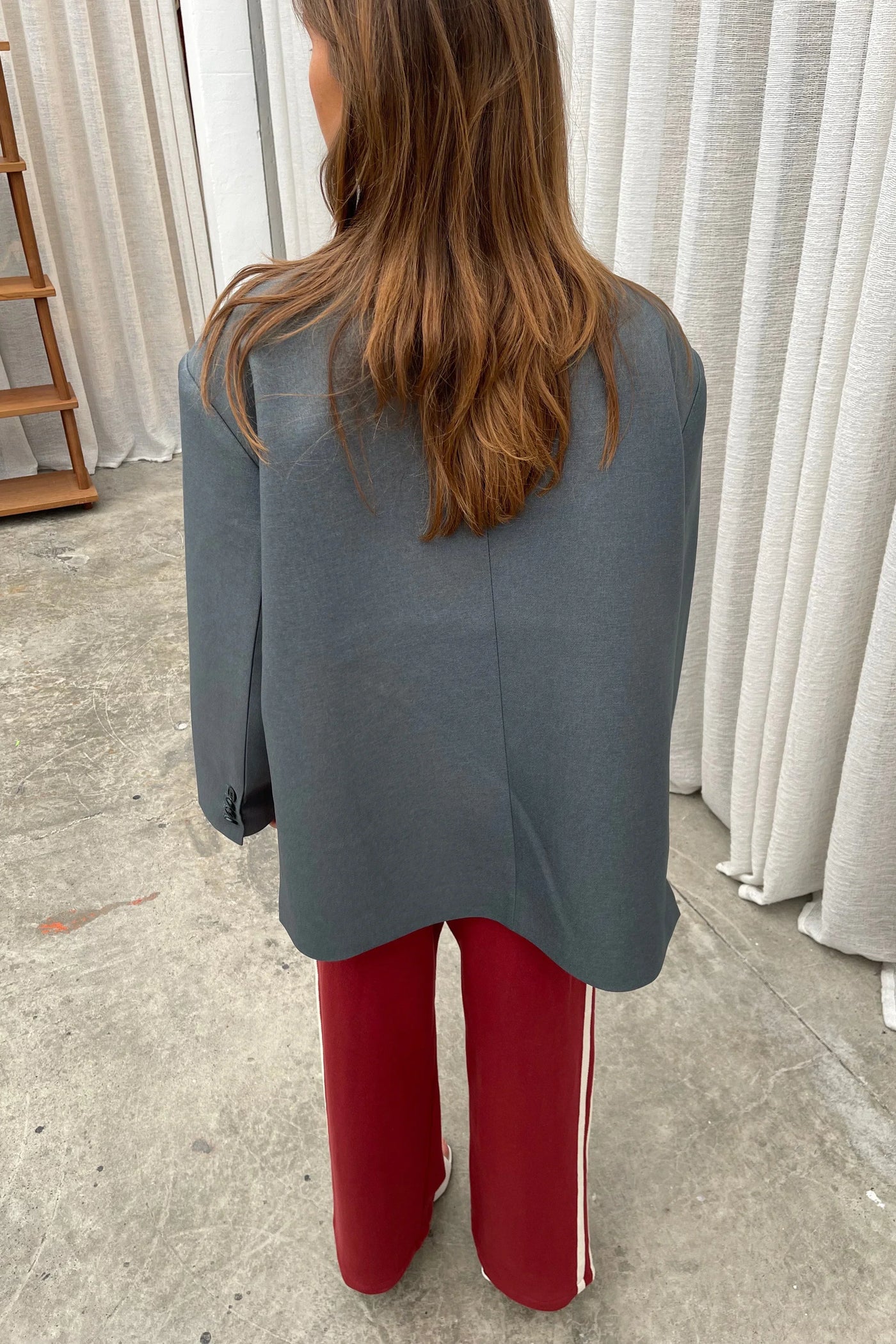 Blazer de gran tamaño con abertura