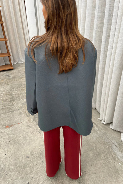 Blazer de gran tamaño con abertura