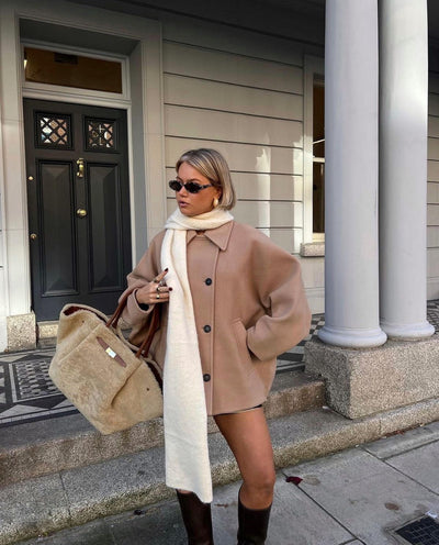 Luxora™ | Abrigo de otoño con botones y look oversize