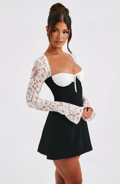 Elegante Minivestido de Encaje Liza