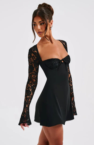 Elegante Minivestido de Encaje Liza