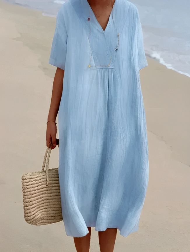 KARYL™ - Elegante vestido de lino y algodón
