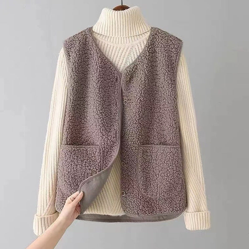 Luxora™ | Chaleco Elegante para Damas con Botones Estilosos y Bolsillos Prácticos