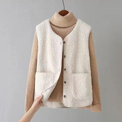 Luxora™ | Chaleco Elegante para Damas con Botones Estilosos y Bolsillos Prácticos