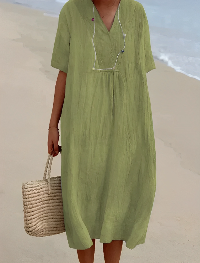 KARYL™ - Elegante vestido de lino y algodón