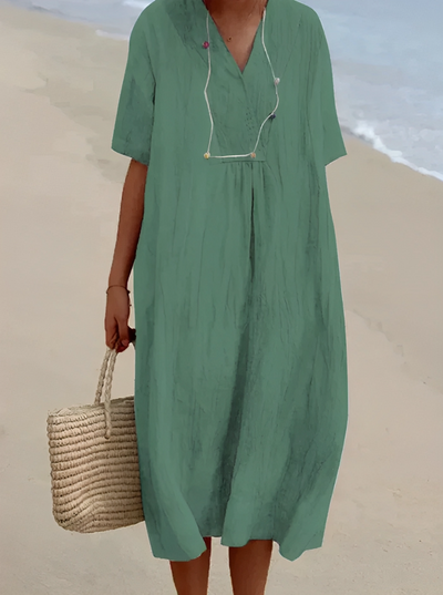 KARYL™ - Elegante vestido de lino y algodón