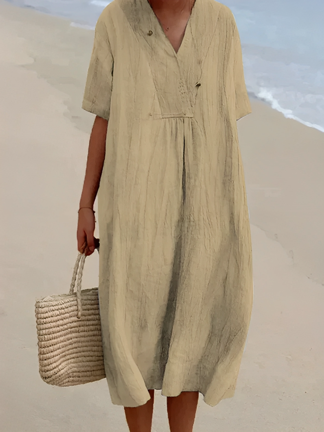 KARYL™ - Elegante vestido de lino y algodón