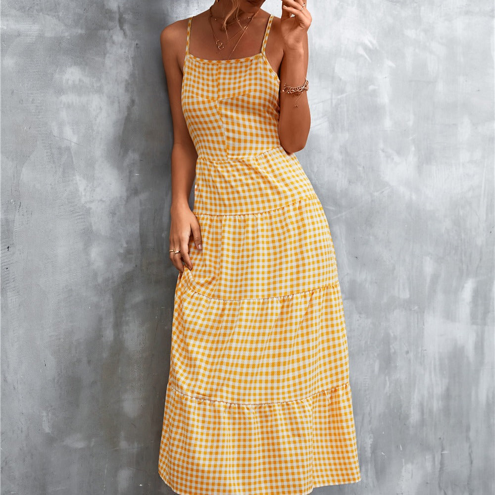 Vestido Largo Virginia con Elegantes Lazos en la Espalda