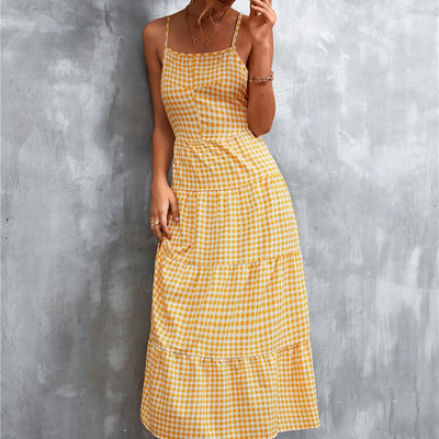 Vestido Largo Virginia con Elegantes Lazos en la Espalda