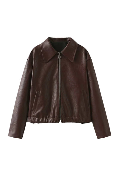 Chaqueta biker de cuero