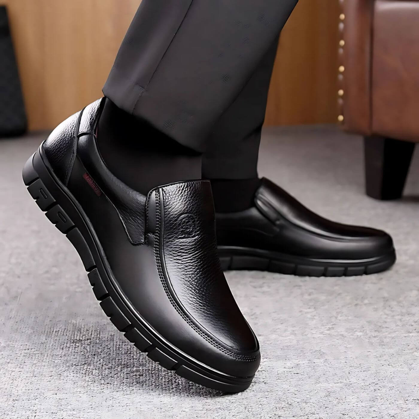 Noir - Zapatos ortopédicos cómodos