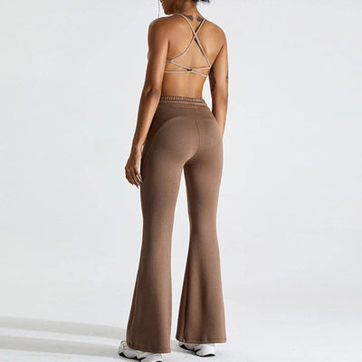 Pantalón de yoga acampanado