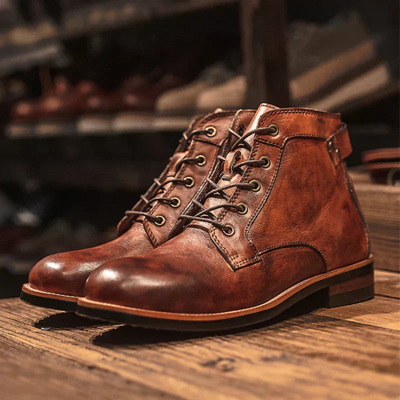 CALDON | Botas altas de cuero para hombre