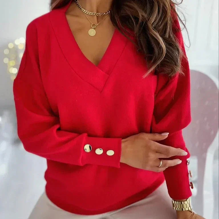 Erika - Blusa Elegante Con Scollo en V
