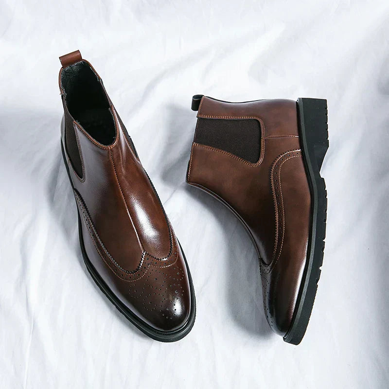 Adriel | Botines Chelsea de cuero genuino