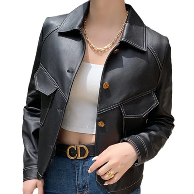 Chaqueta de cuero Swiss