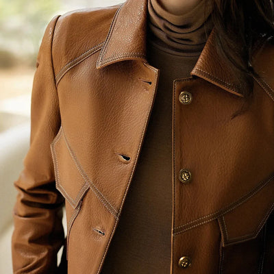 Chaqueta de cuero Swiss