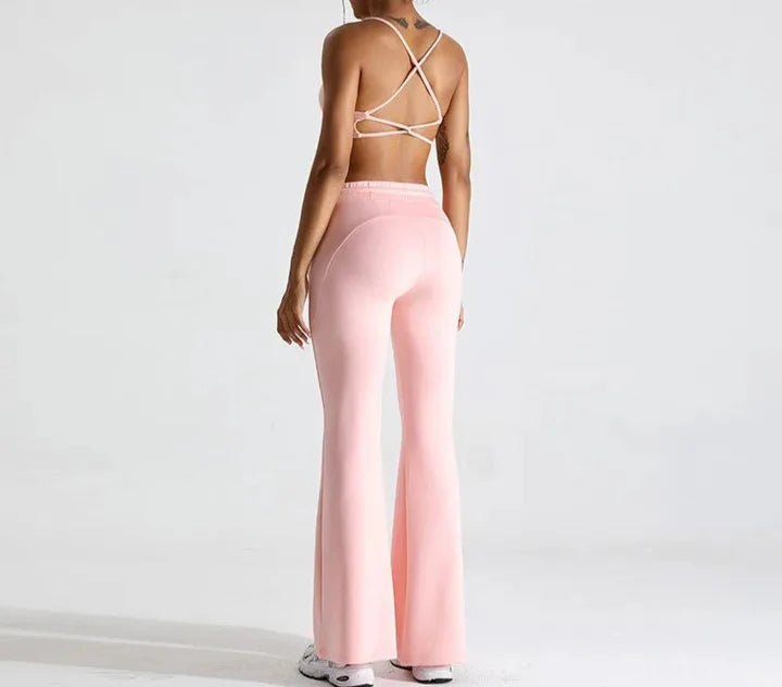 Pantalón de yoga acampanado