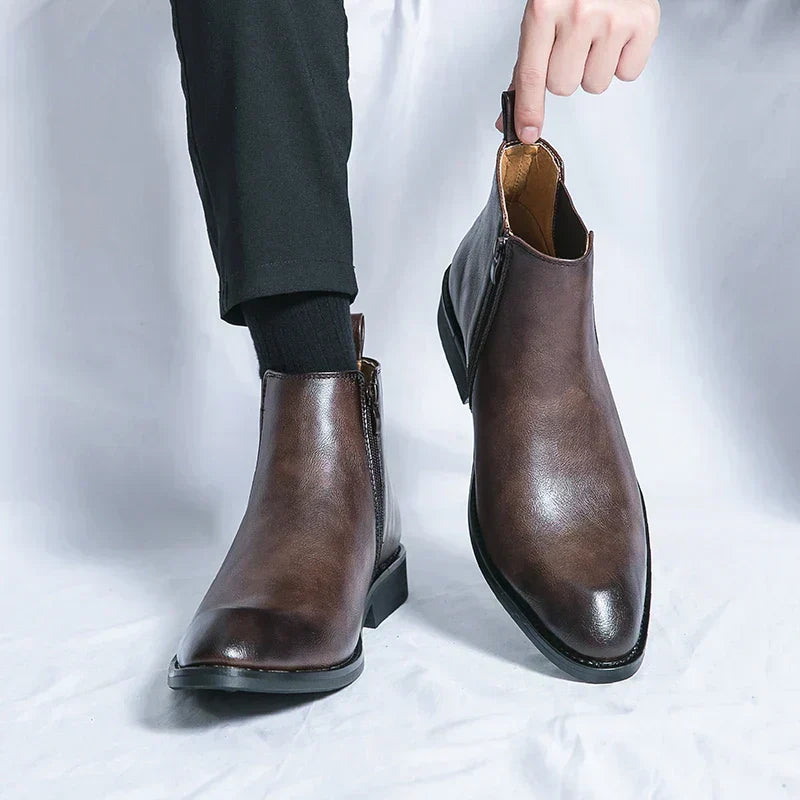 Cooper | Botines Chelsea de cuero