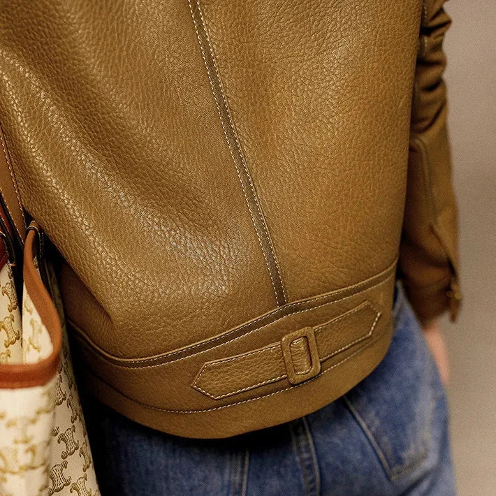 Chaqueta de cuero Swiss