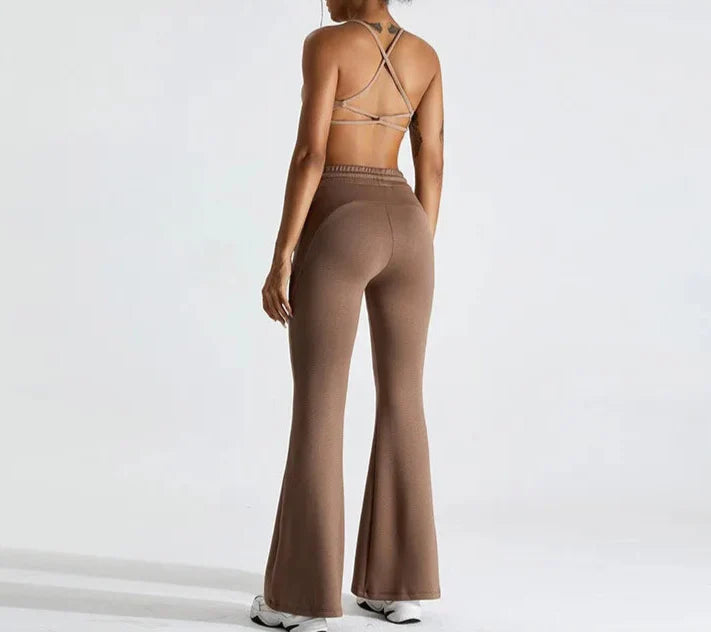 Pantalón de yoga acampanado