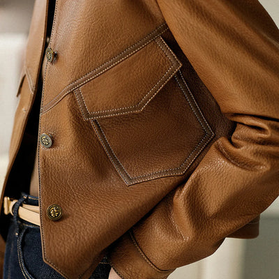 Chaqueta de cuero Swiss