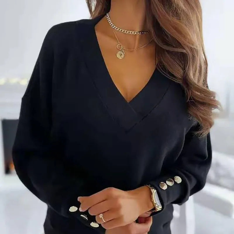 Erika - Blusa Elegante Con Scollo en V