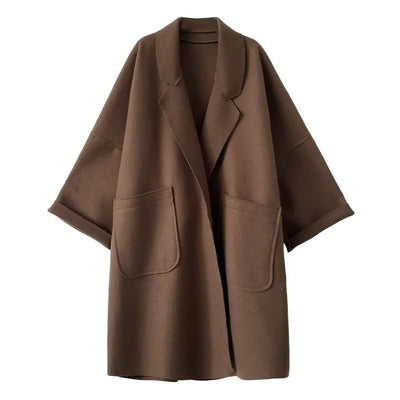 Trench Oversize Elegante de Lana