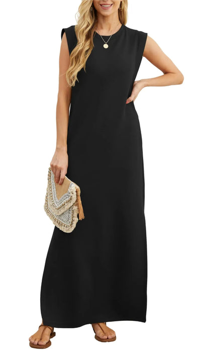 Maxivestido Tania para Mujer: Corte Holgado y Suelto, ¡Sin Arrugas!