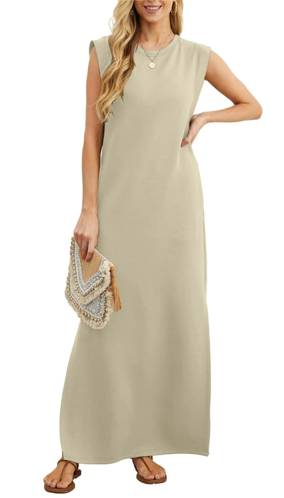 Maxivestido Tania para Mujer: Corte Holgado y Suelto, ¡Sin Arrugas!