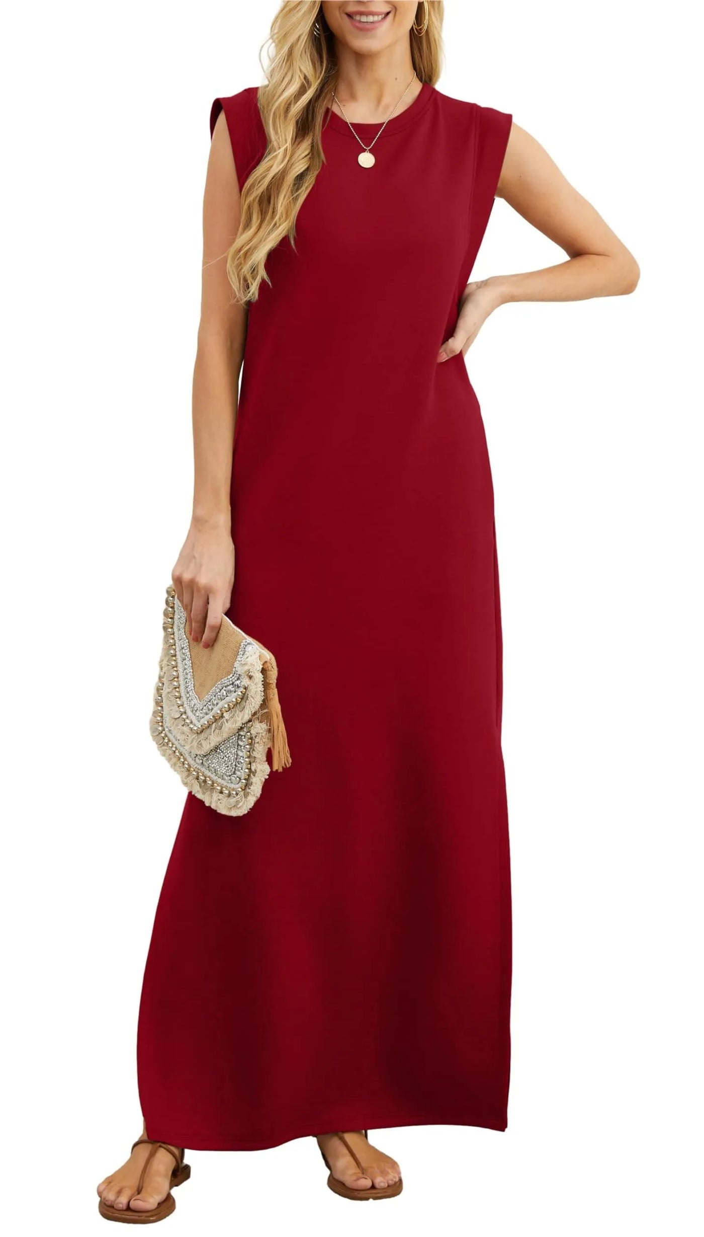 Maxivestido Tania para Mujer: Corte Holgado y Suelto, ¡Sin Arrugas!