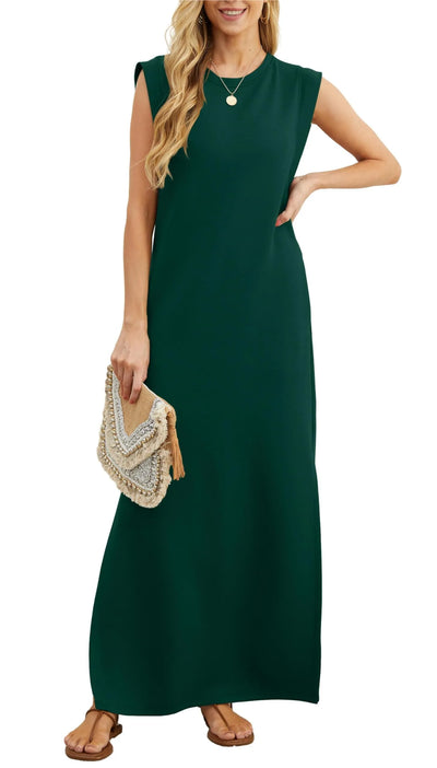 Maxivestido Tania para Mujer: Corte Holgado y Suelto, ¡Sin Arrugas!