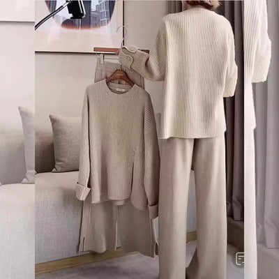 Cyntia | Elegante Conjunto de Suéter y Pantalones de Chándal para un Estilo Cómodo y Chic