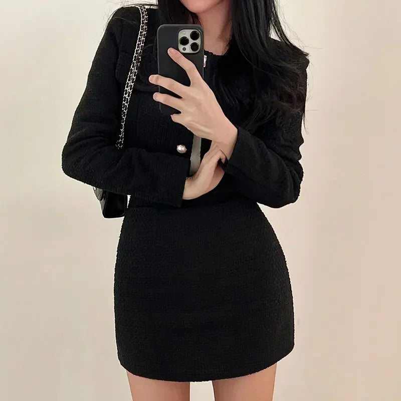 Yvet | Elegante conjunto de dos piezas de tweed para mujeres