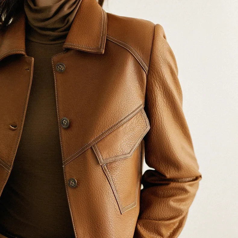 Chaqueta de cuero Swiss