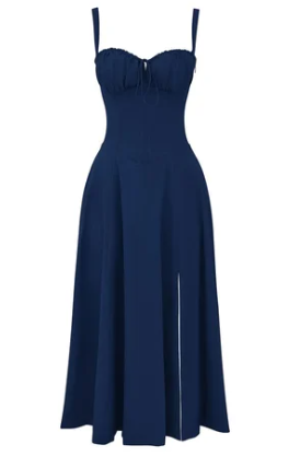Vestido floral con corte ceñido en la cintura
