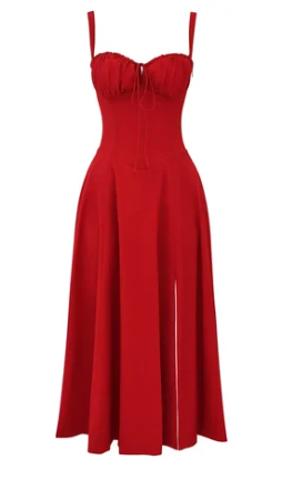 Vestido floral con corte ceñido en la cintura