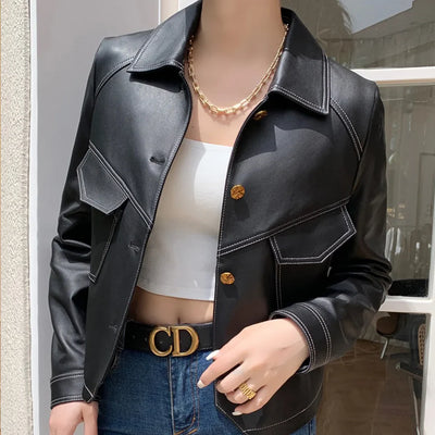 Chaqueta de cuero Swiss