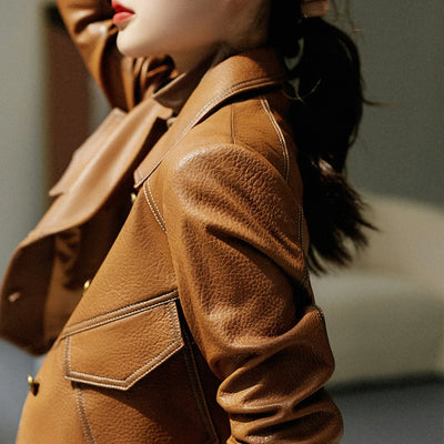 Chaqueta de cuero Swiss