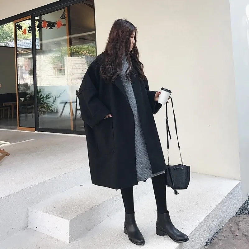 Trench Oversize Elegante de Lana