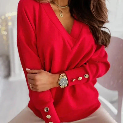 Erika - Blusa Elegante Con Scollo en V